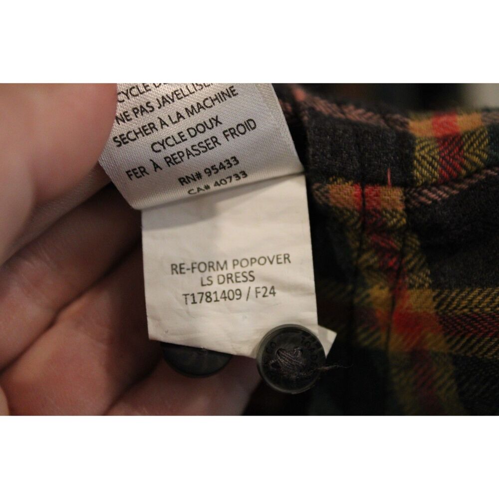Toad&Co Re-Form Popover flannel shirt dress size xlarge - Picture 7 of 12